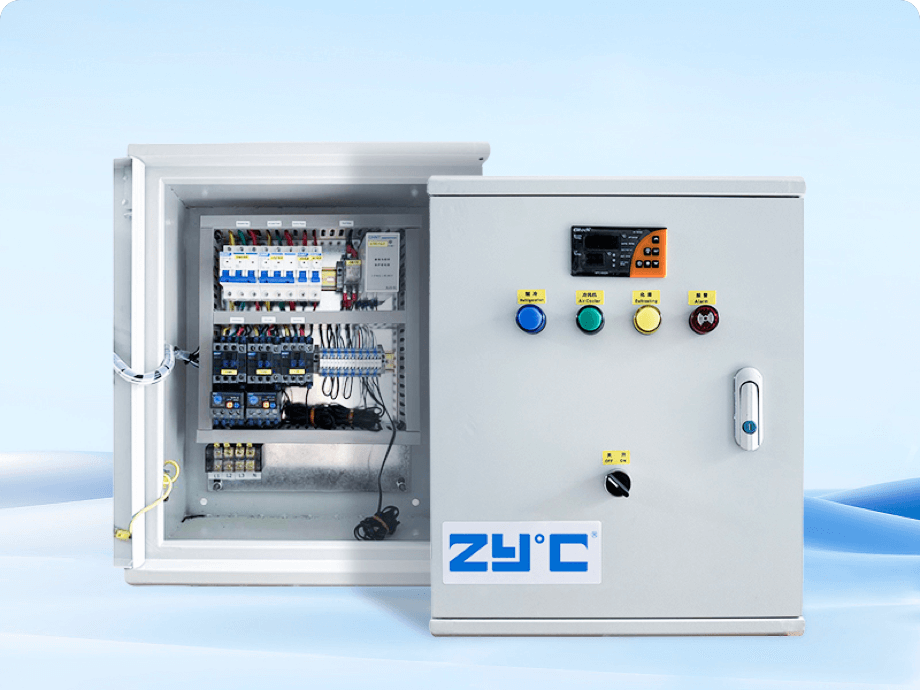 panel de control de refrigeración