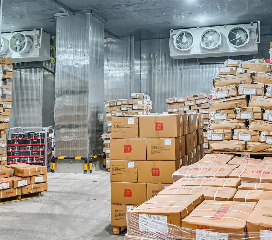 frozen food cold storage room